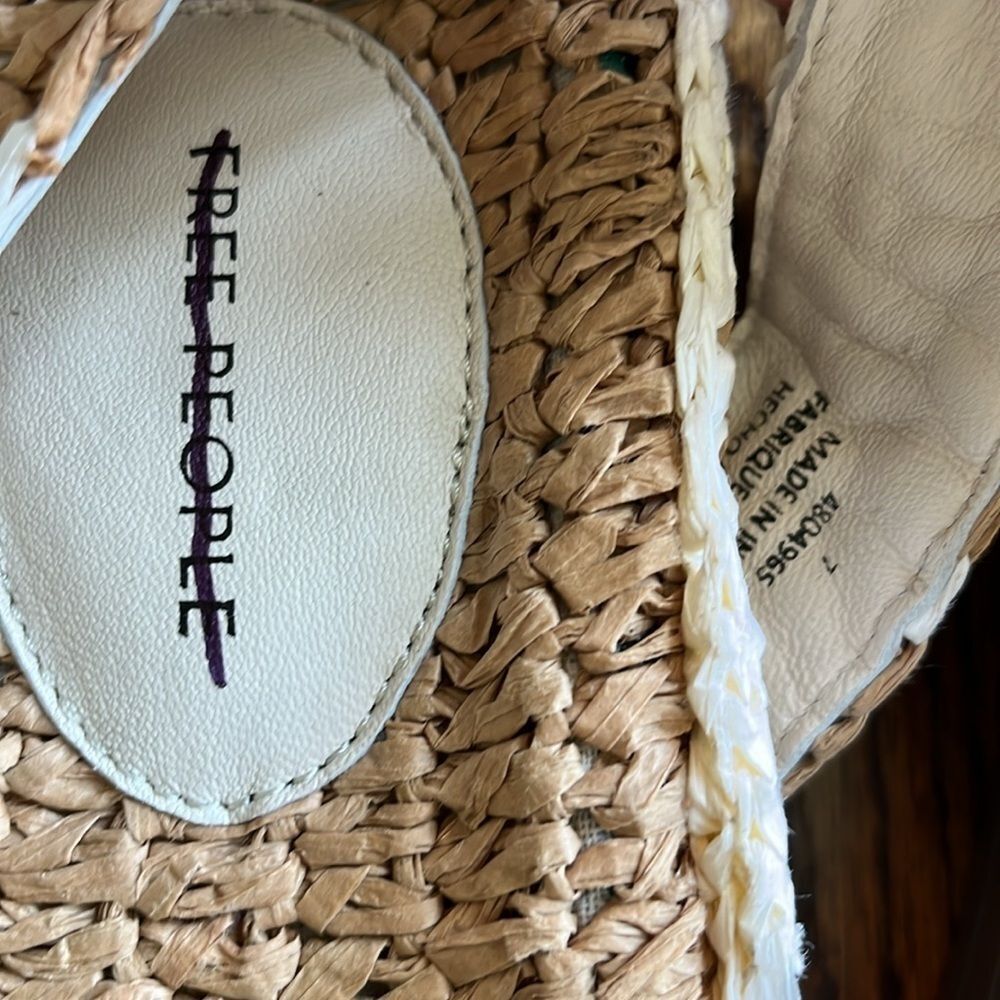 Free People Roma Raffia Sandals Size 7 - Picture 4 of 6